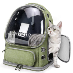 Cawypety cat backpack with bubble window for sunny, comfortable travel