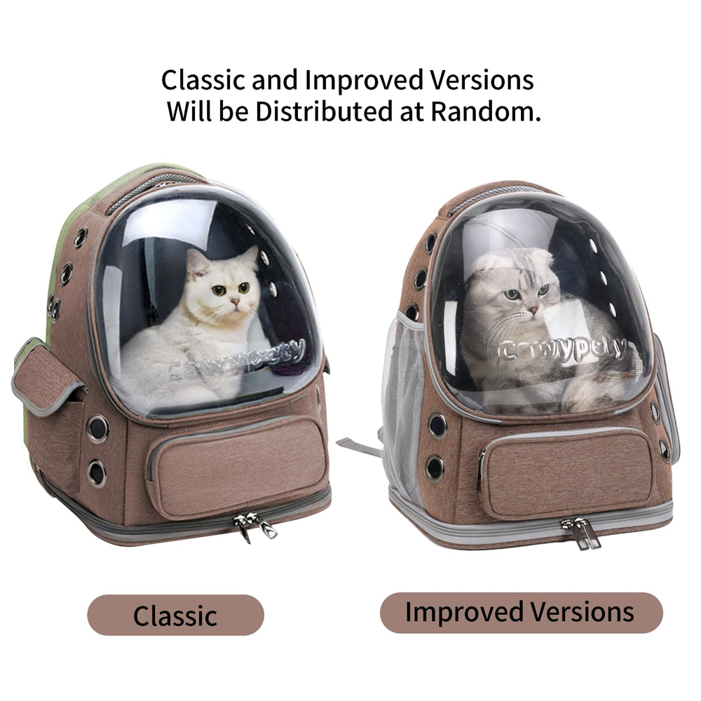 Cawypety cat backpack built-in harness to prevent escapes