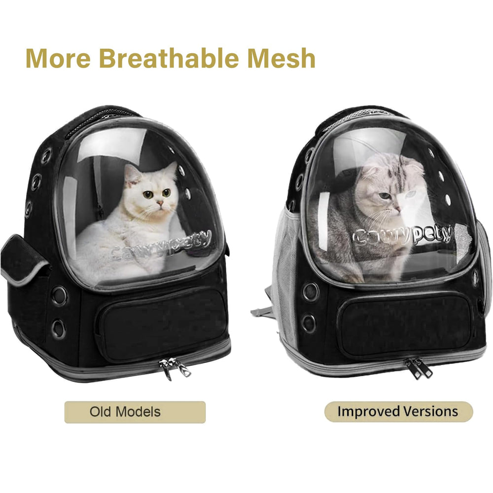 Cawypety cat backpack carrier foldable design folds compactly for travel.