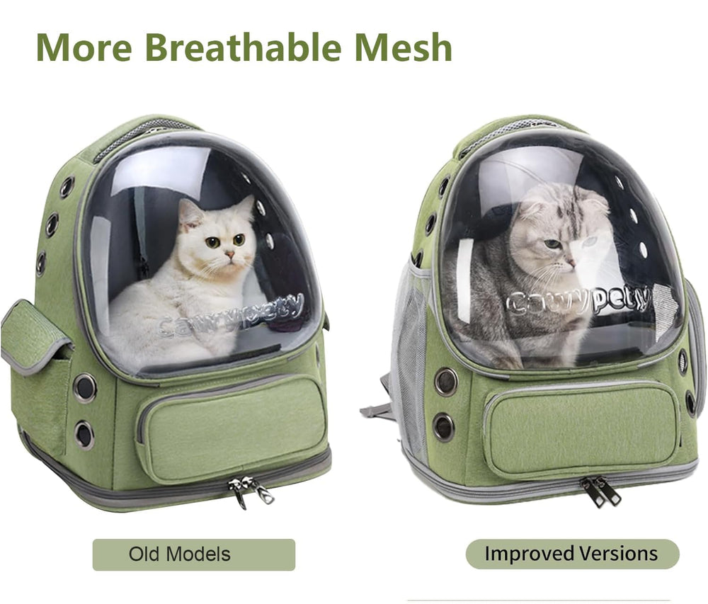 Cawypety foldable design for compact storage in the backpack
