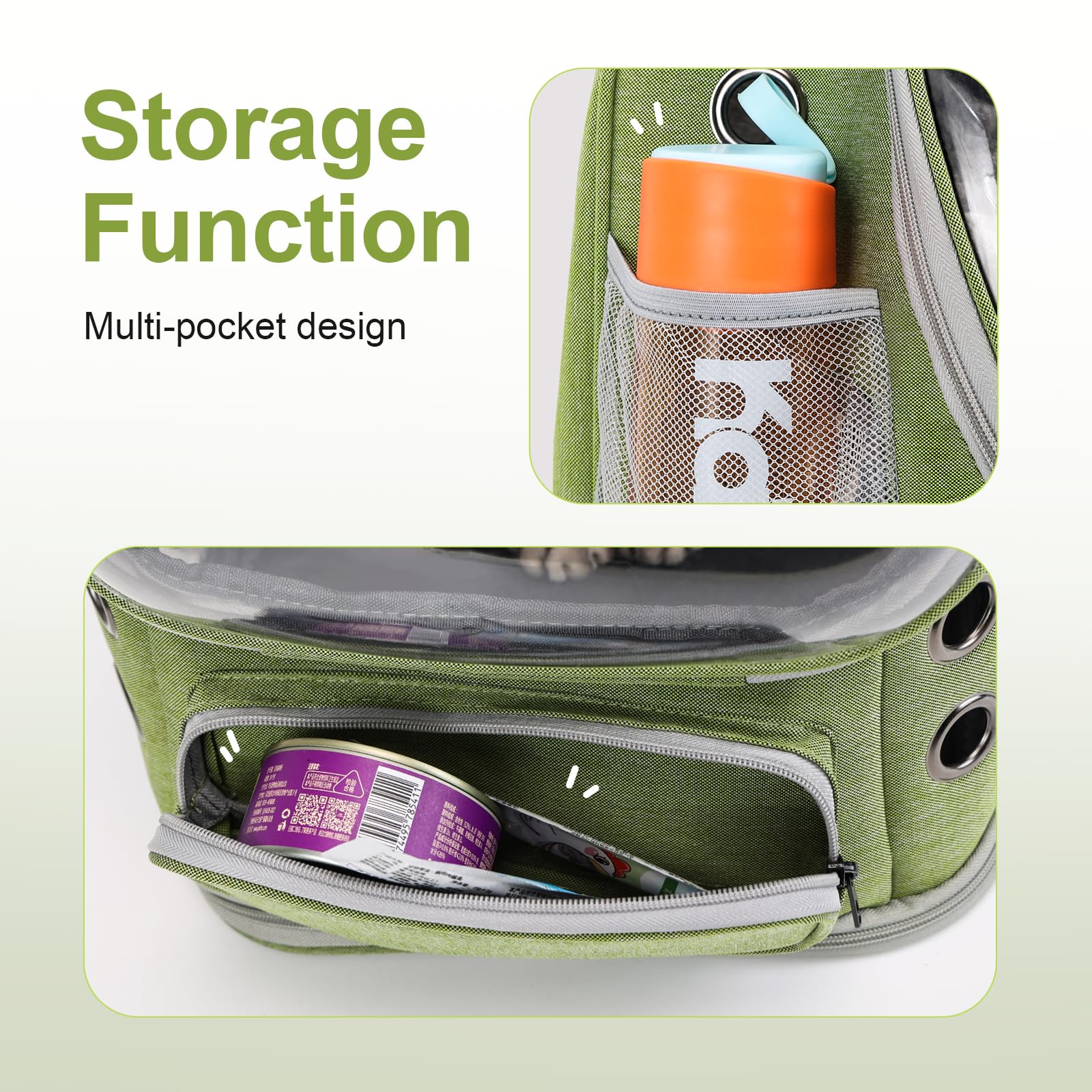 Cawypety Expandable Cat Backpack foldable design for easy storage