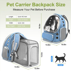 Cawypety Expandable Cat Backpack adjustable shoulder strap for a stable, comfortable carry