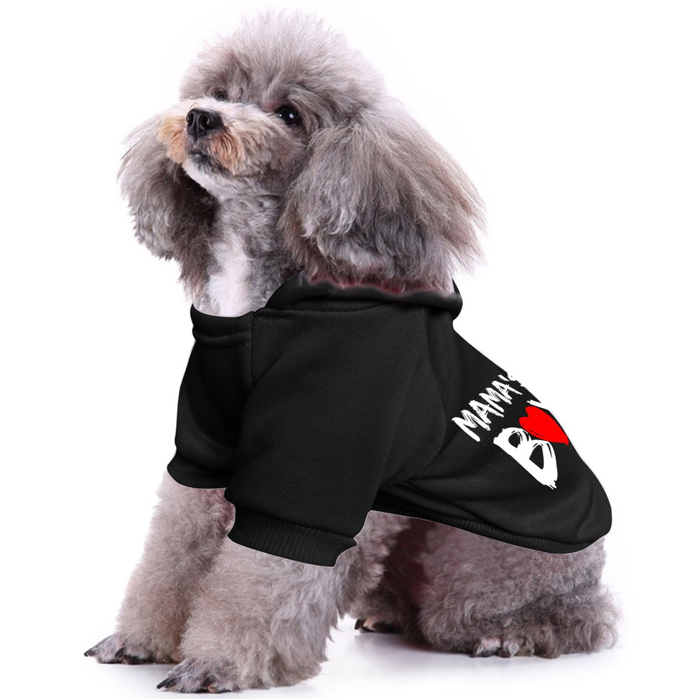 Cayxatiu dog hoodie small to medium side view black for daily wear