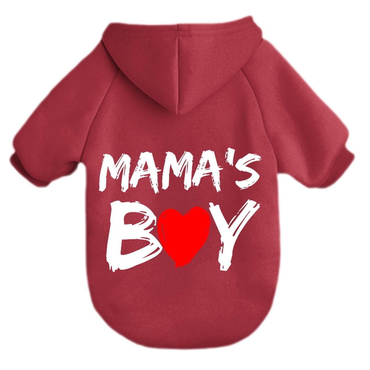 Cayxatiu Mama'Boy cat hoodie front view showing cozy fleece warmth