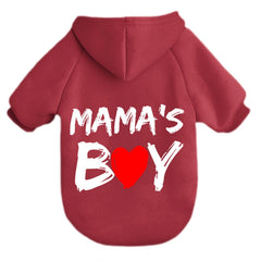 Cayxatiu Mama'Boy cat hoodie front view showing cozy fleece warmth