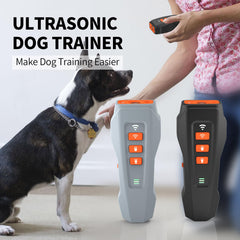 CBDYWVR No Bark Ultra side view highlights compact, portable training tool for indoors and outdoors.