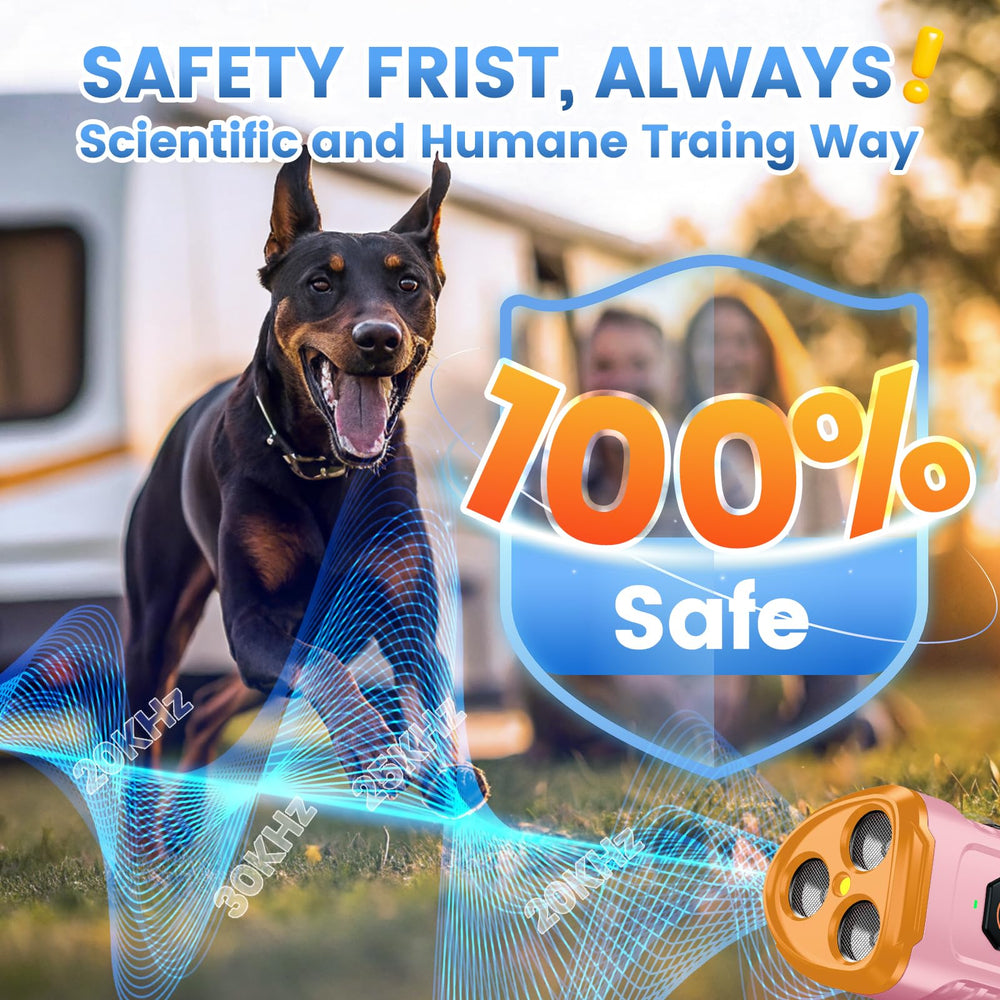 Cbersmg dog bark deterrent device using 50ft range indoors or outdoors training.