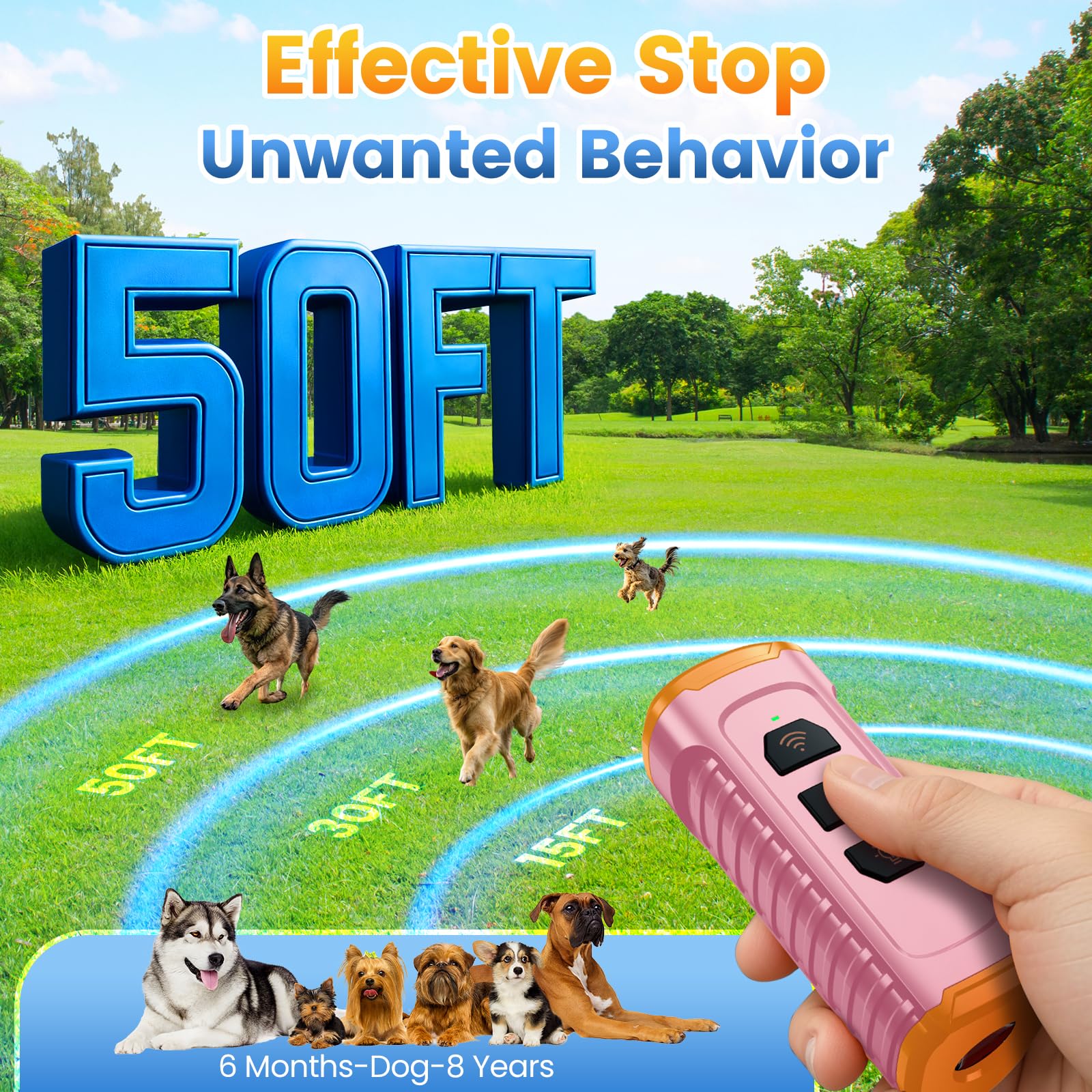 Cbersmg compact bark deterrent fits in pocket for discreet on-the-go training.