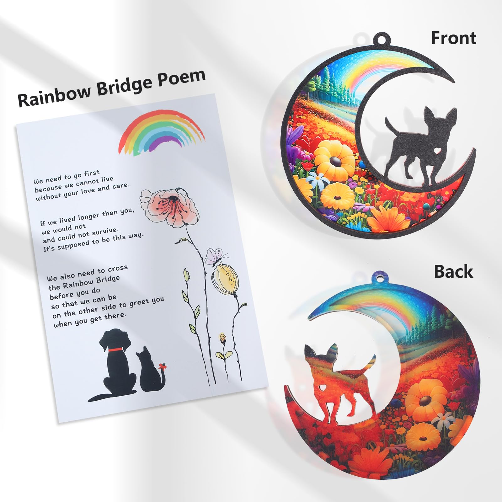 CCiaga DIY Dog Memorial Pen invites personalized name or message on the memorial piece.