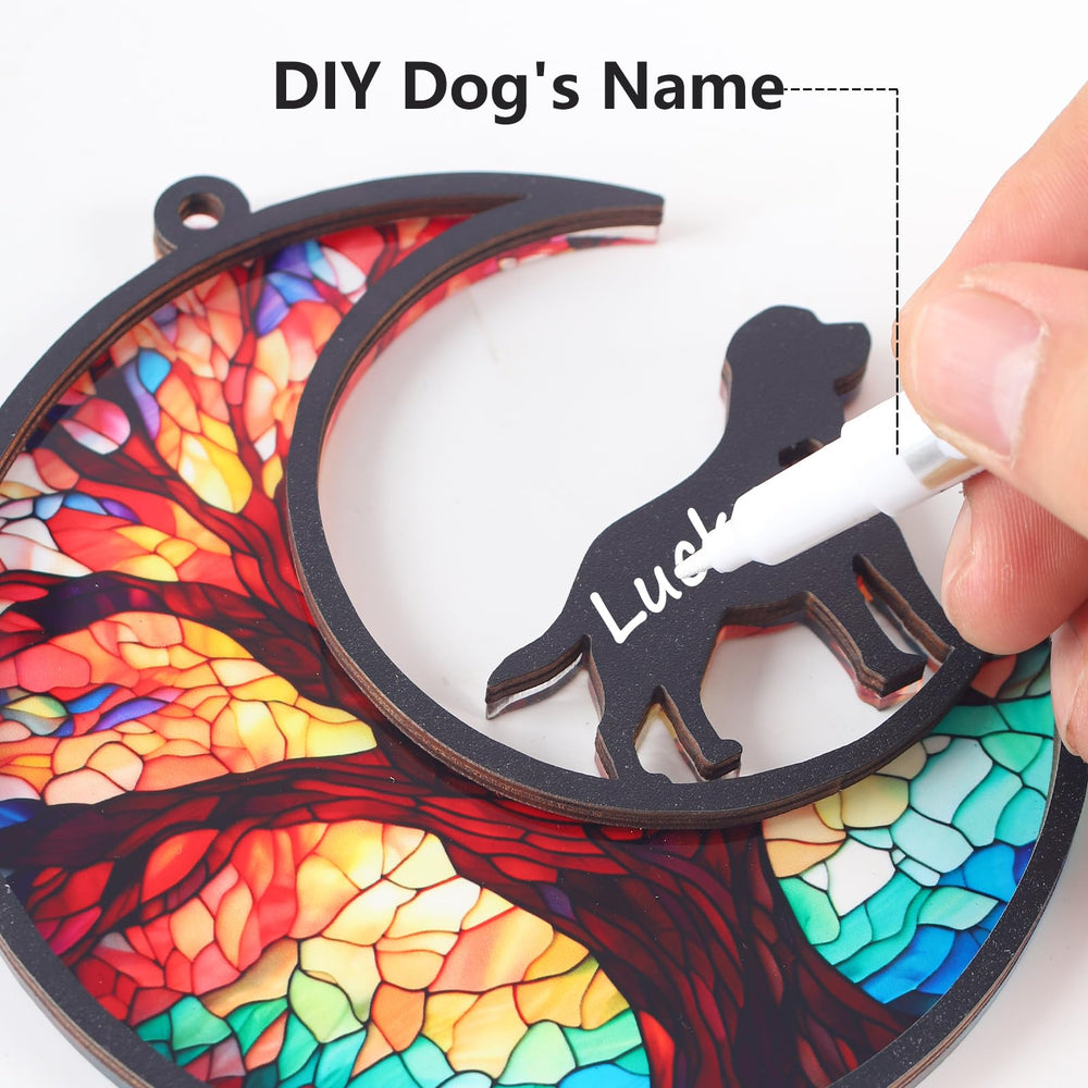 CCiaga included waterproof pen for personalizing the memorial suncatcher.