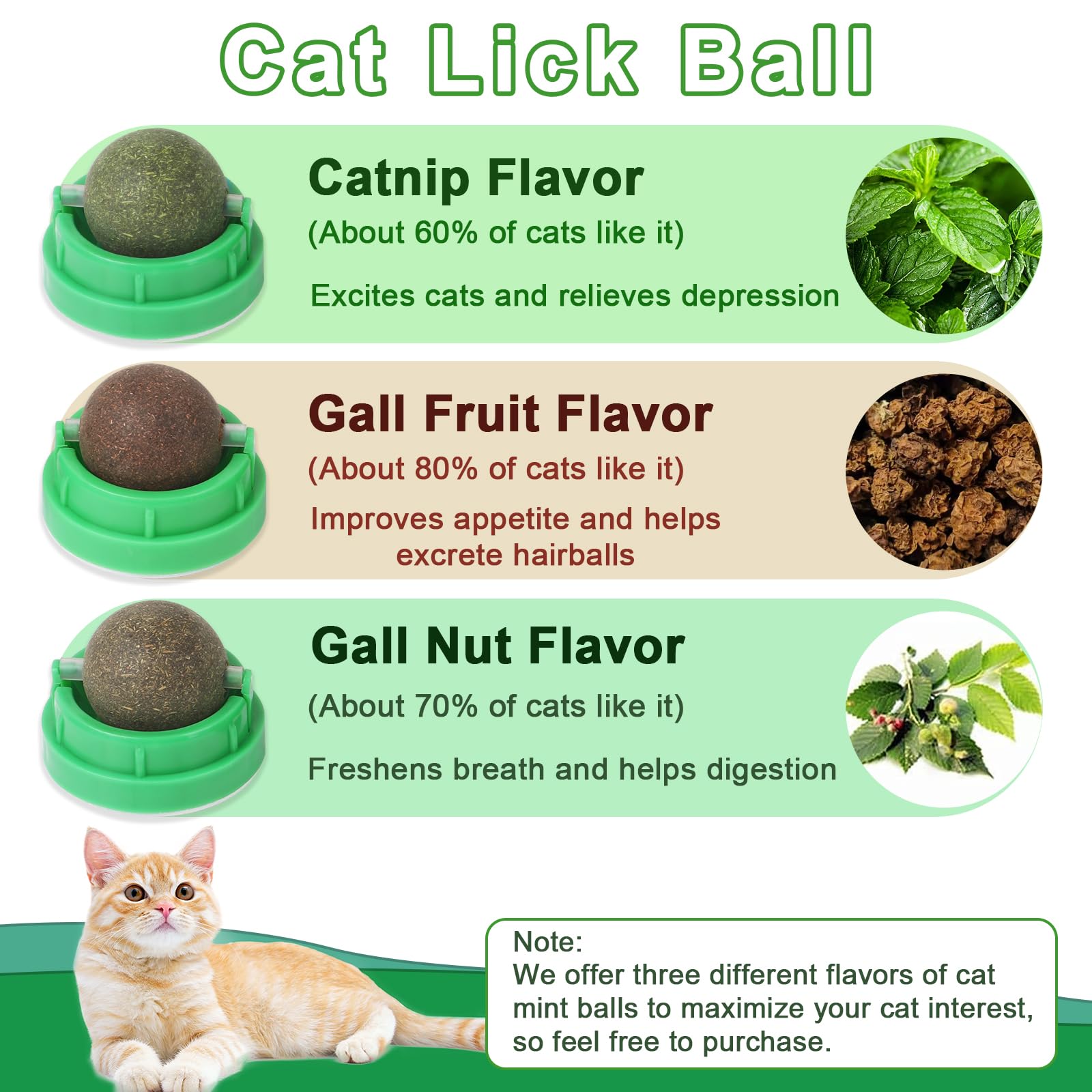 CCINEE three-pack display shows variety colors attracting cats during playtime.