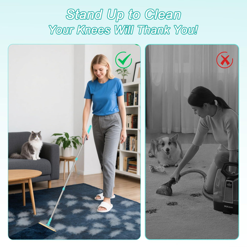 CCOPET Y-shaped fur remover cleans sofa edges effectively