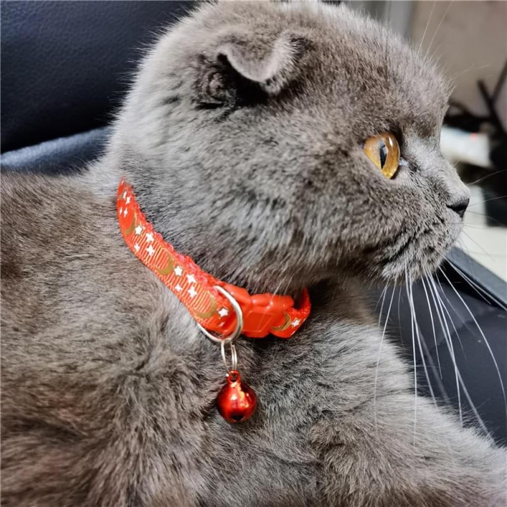 ccuuhj cat collar with bell helps locate pet