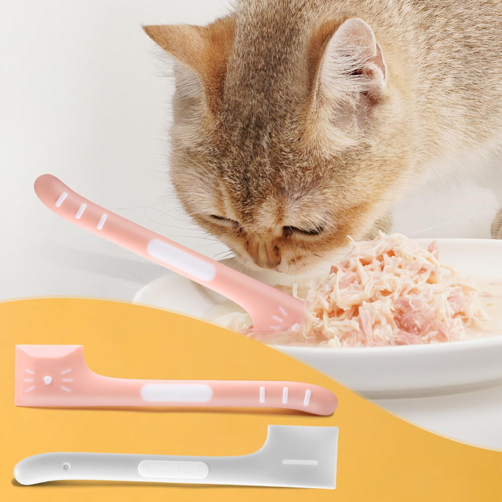 CdbC cat food spoon yogurt serving image demonstrates versatile wet food use