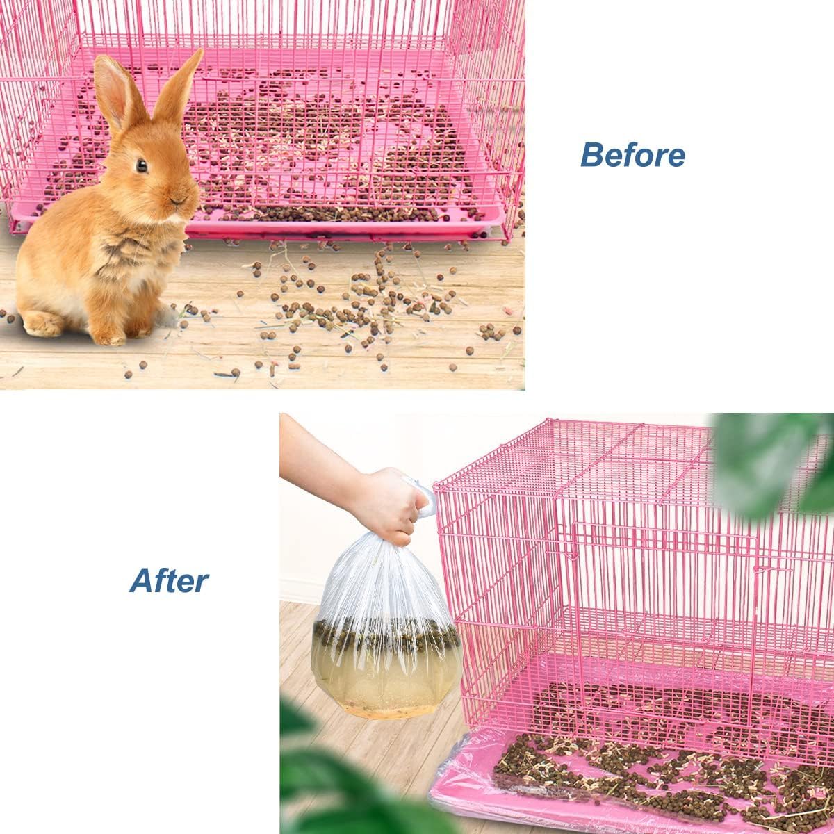 CDFZJC leak-proof small animal liner blocks spills and keeps bedding dry