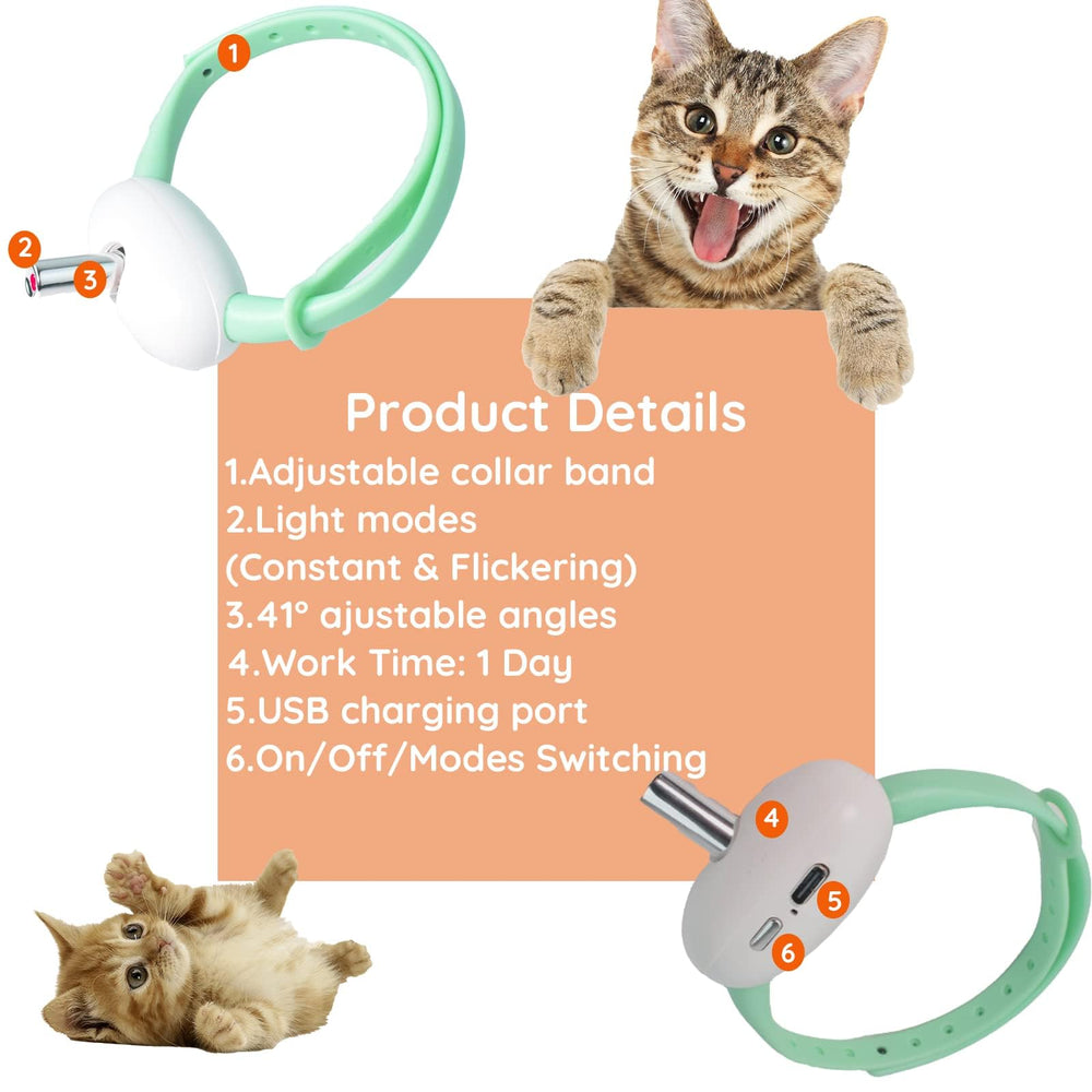 Cdipesp laser collar USB-C charging close-up highlighting convenient recharging