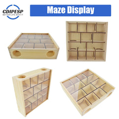 Cdipesp wooden hamster maze size reference, compact 9.83 by 9.83 inches.