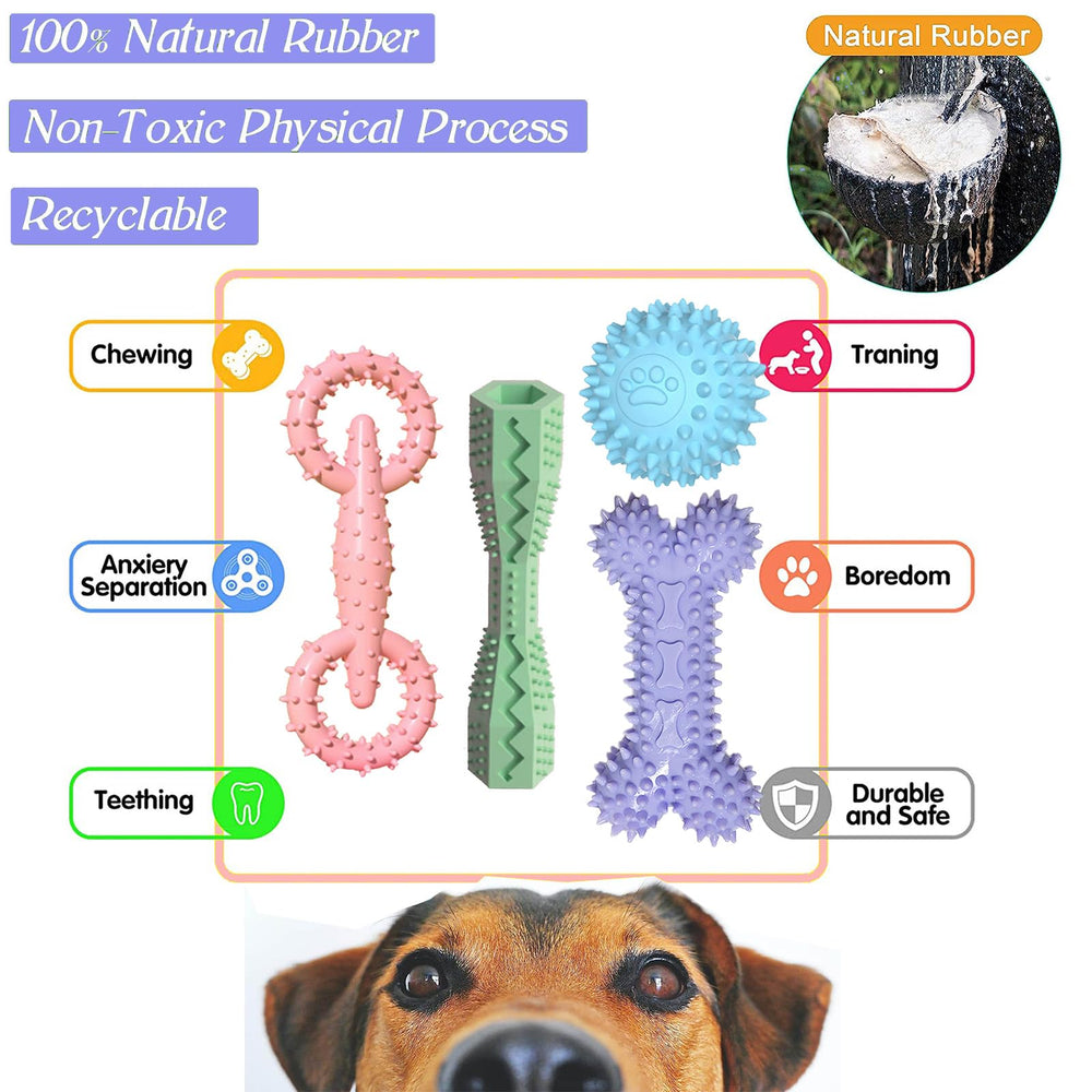 Cdyzqikm puppy toy ball supports active play and helps clean gums
