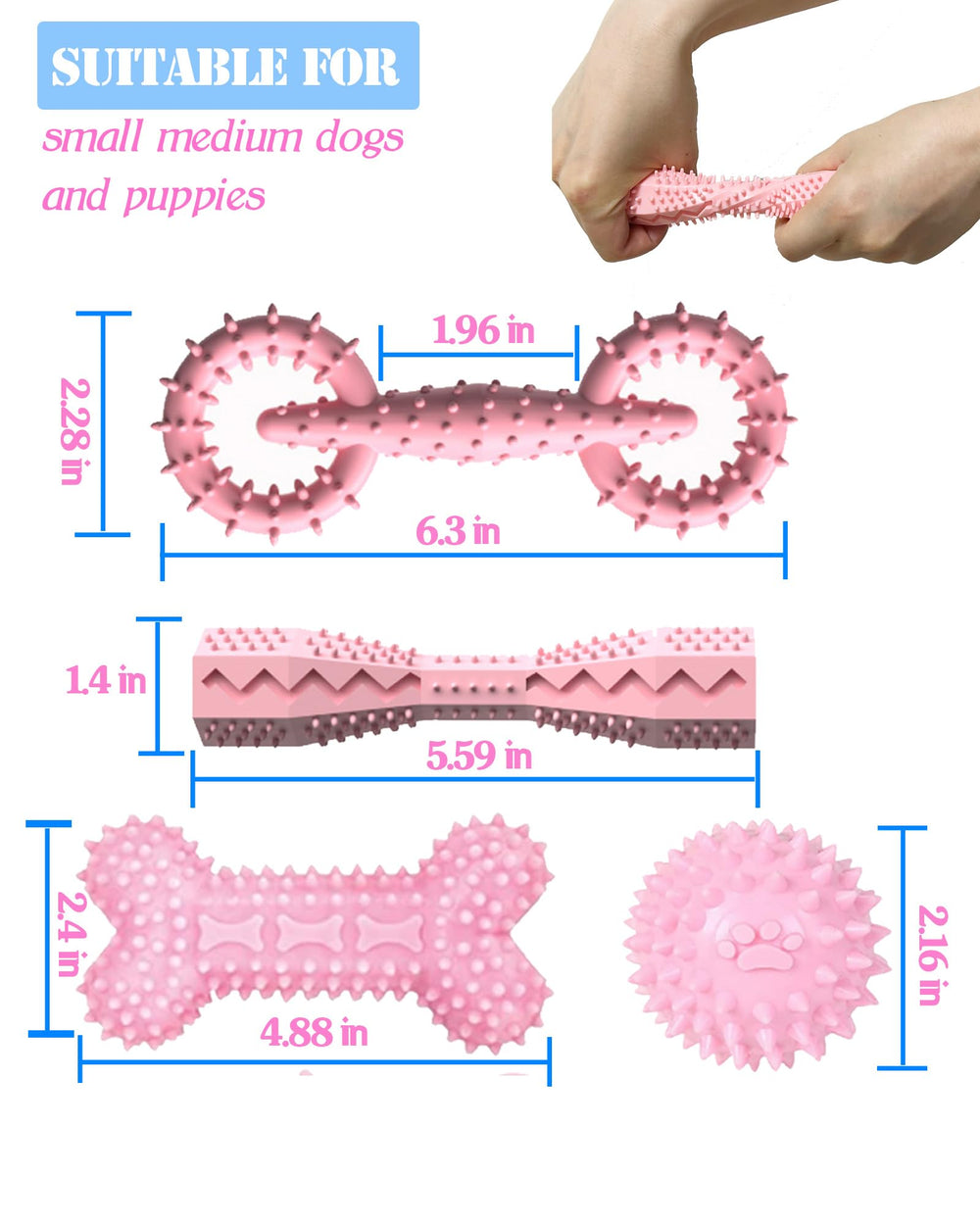 Cdyzqikm interactive puppy toy set for indoor outdoor bonding and training