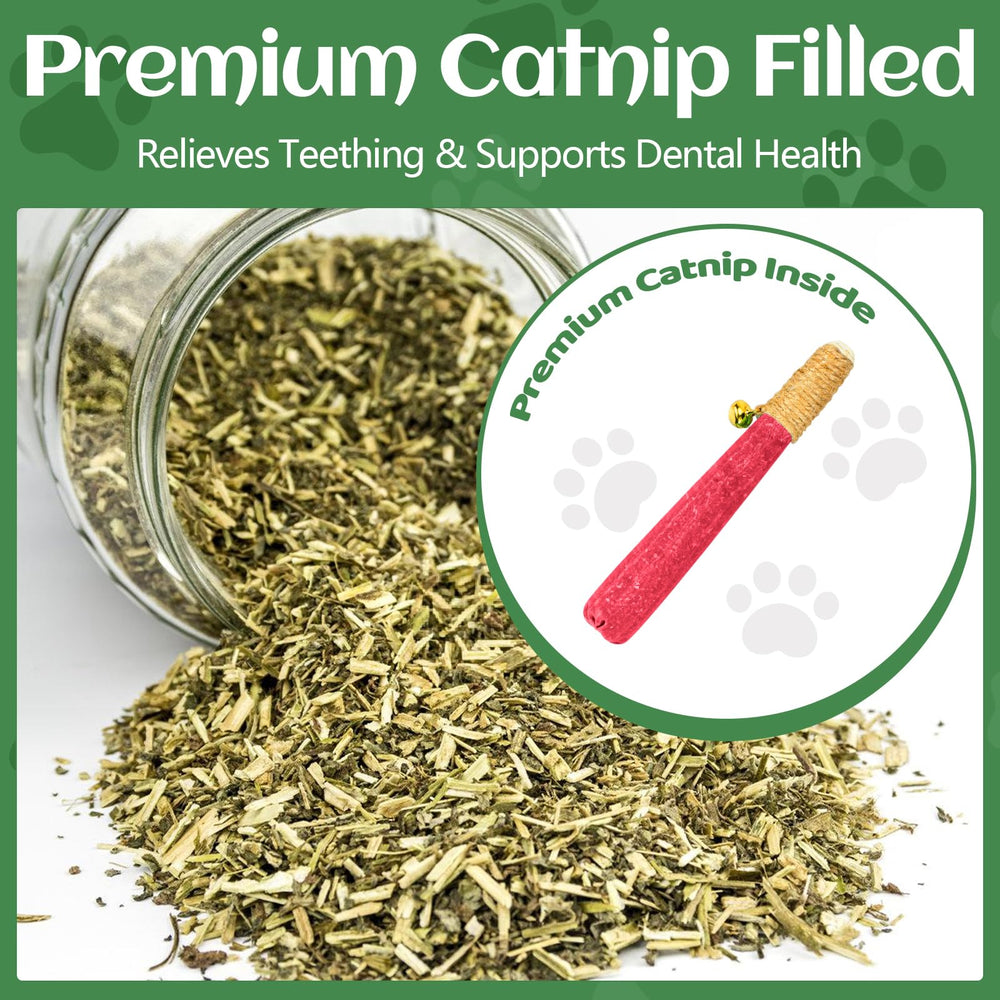 CealumVita catnip aroma sticks offer long-lasting play stimulation.