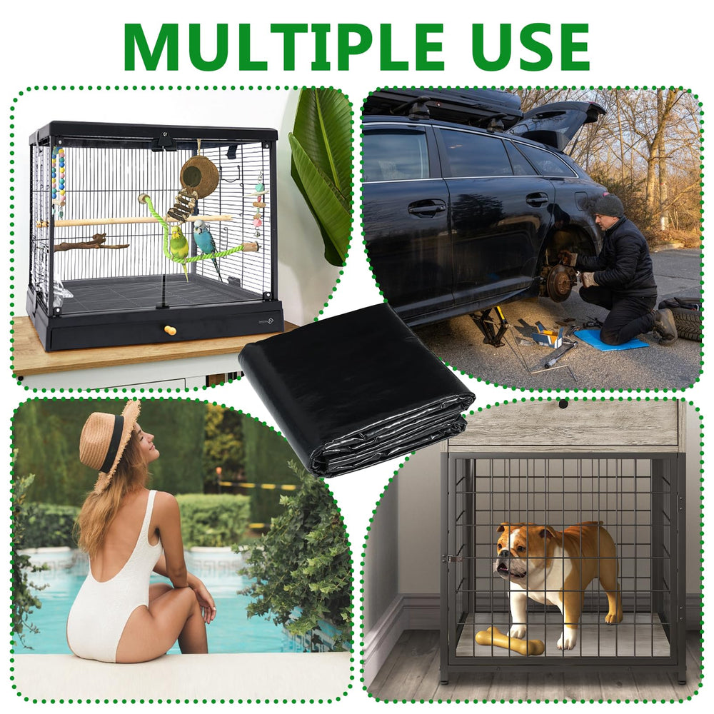 CebraBounze gray felt mat in use under a pet habitat for protection.