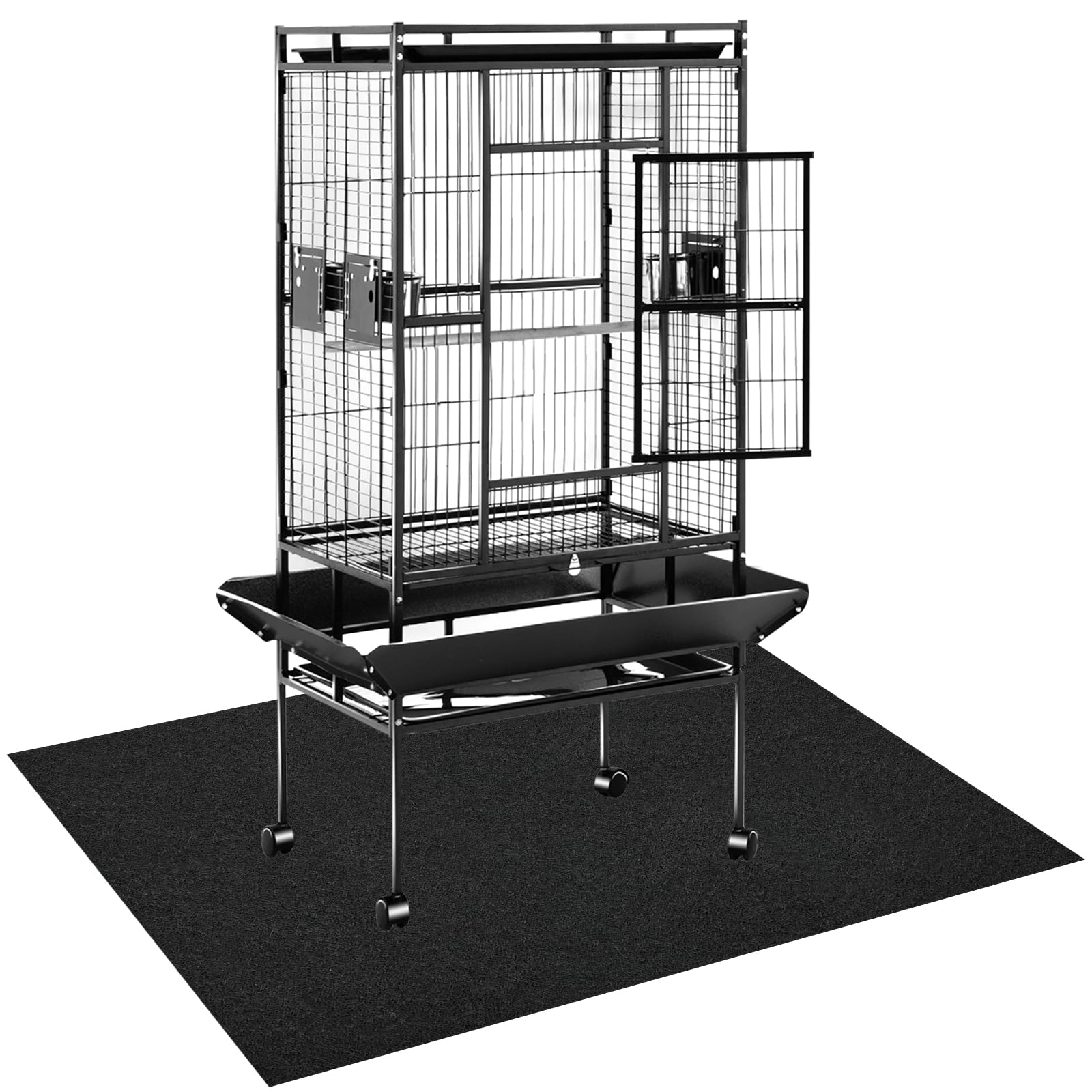 CebraBounze large bird cage mat shows strong absorption protecting floors.