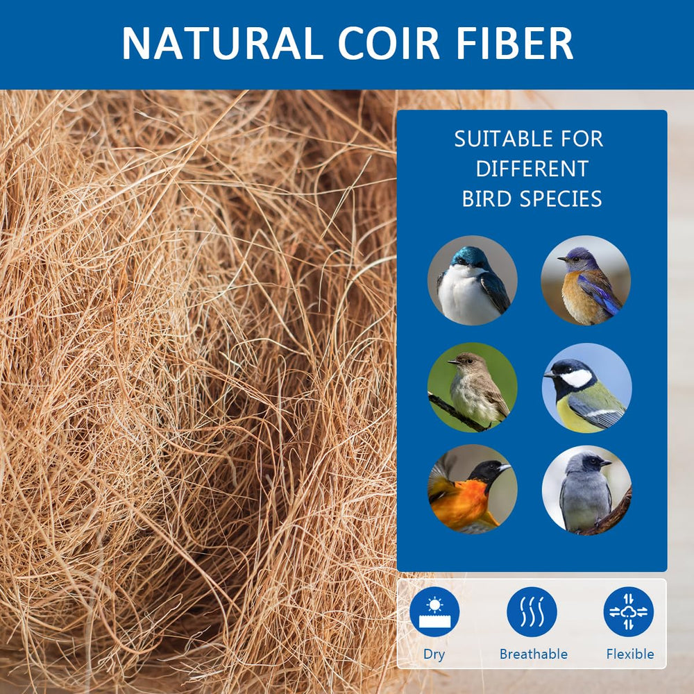 CEDAR ALPHA nest material spread with fluffy texture ideal for small birds' nests.