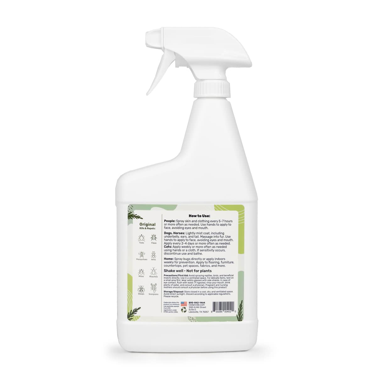Cedarcide Original cedar oil ingredient highlight for natural repellence and safety.
