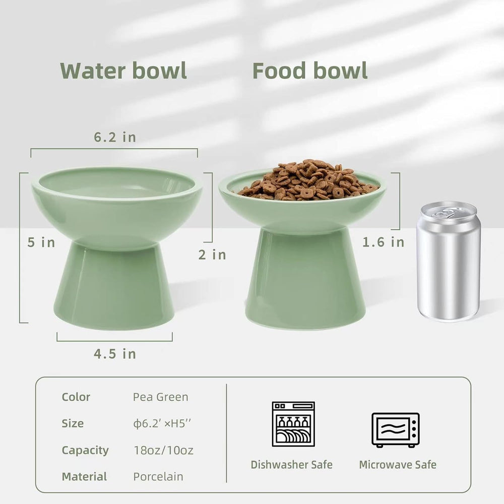 CEEFU elevated cat bowls whisker-friendly design reduces whisker fatigue during meals.