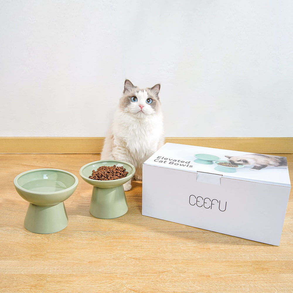 CEEFU thick, heavy-weight bowls resist tipping during meals.