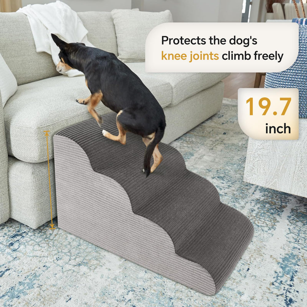 Ceekliybear dog stairs with non-slip bottom ensures stable indoor use.