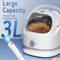 Ceenwes 3-mode system with 5.24ft hose enables large-room grooming.