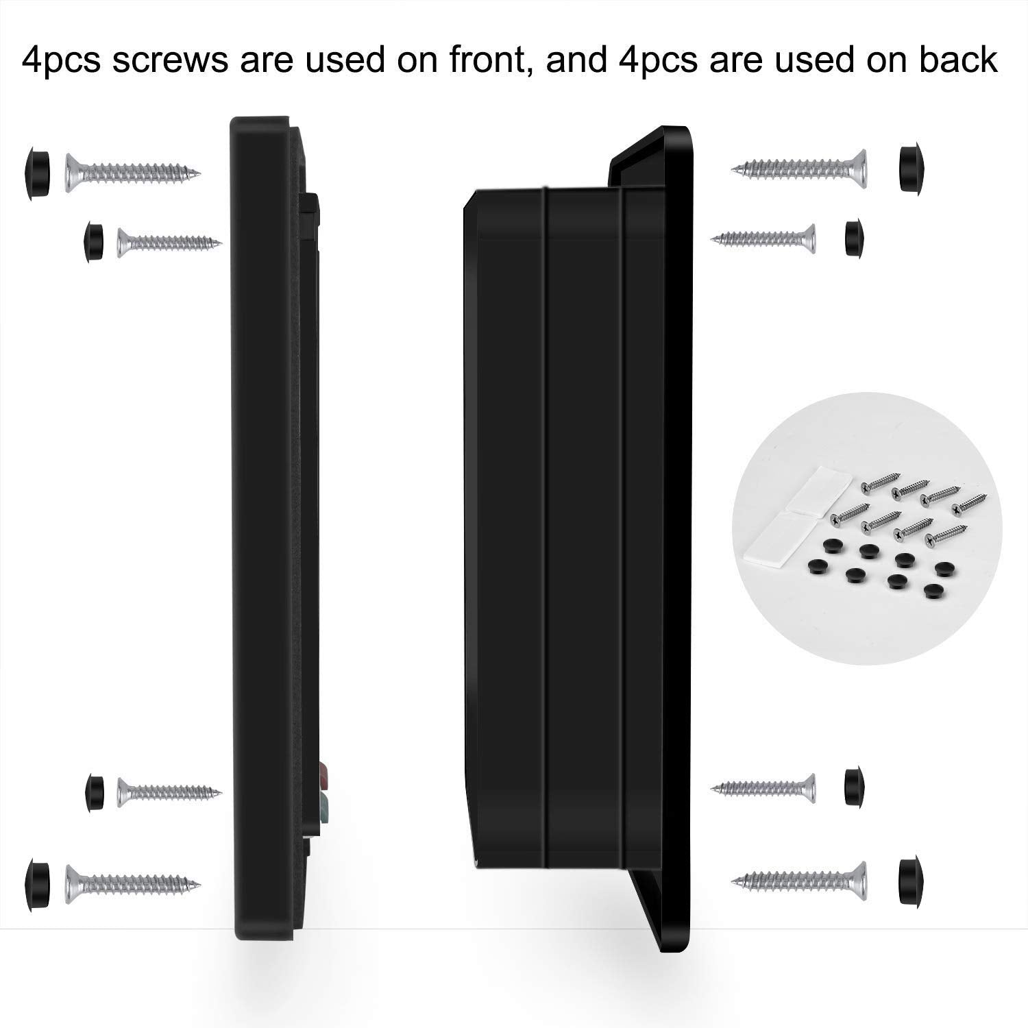 CEESC black cat door in outdoor setting showcases durable ABS construction.