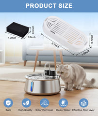 CEESC cat water fountain assembly shows simple setup for busy homes