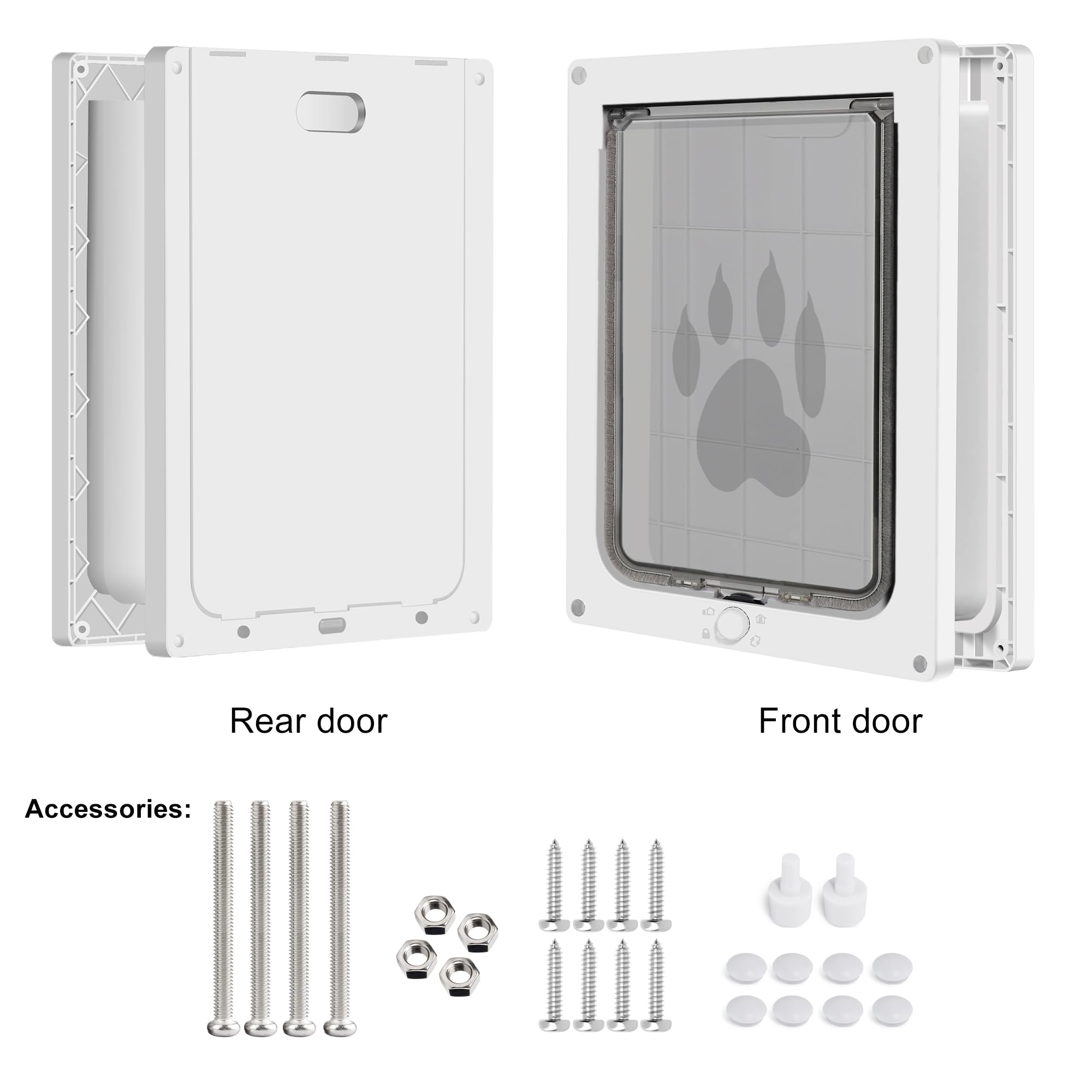 CEESC dog door compact dimensions suit small spaces and standard doors.
