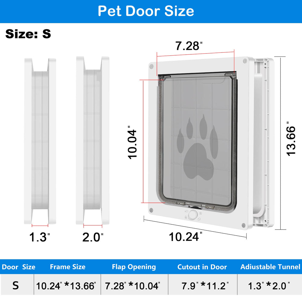 CEESC dog door easy-install design supports quick setup on most doors.