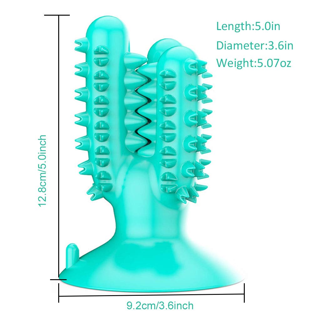 CEESC blue chew stick undergoing a bite test for safety and durability