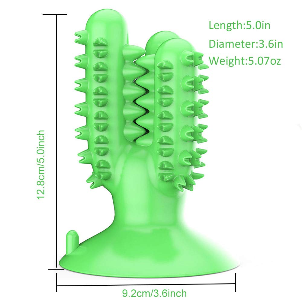 CEESC dog toothbrush chew toy grooved surface emphasizes back-teeth cleansing for plaque control