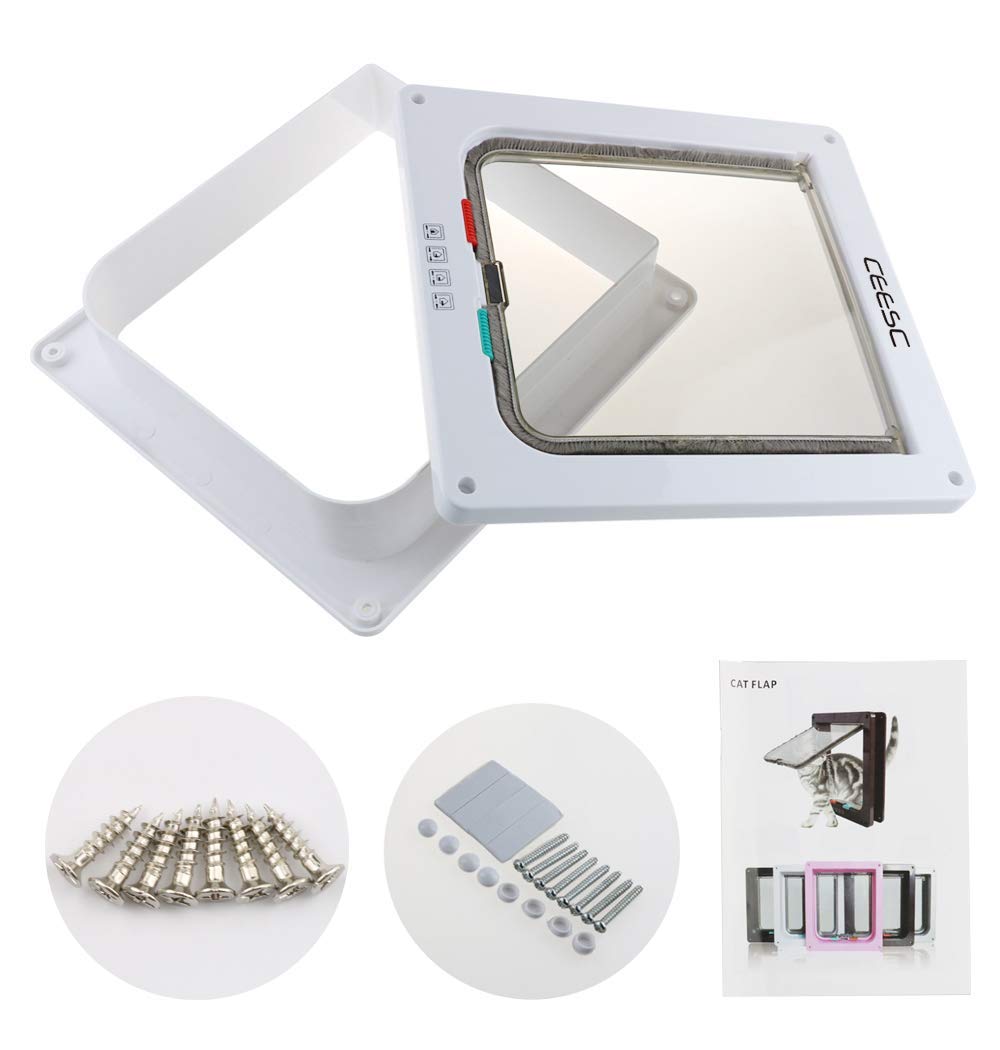 CEESC Extra Large Cat Door ABS material offers durable, smooth daily use.