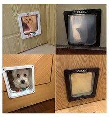 CEESC extra large cat door flap close-up highlights visibility for pets.