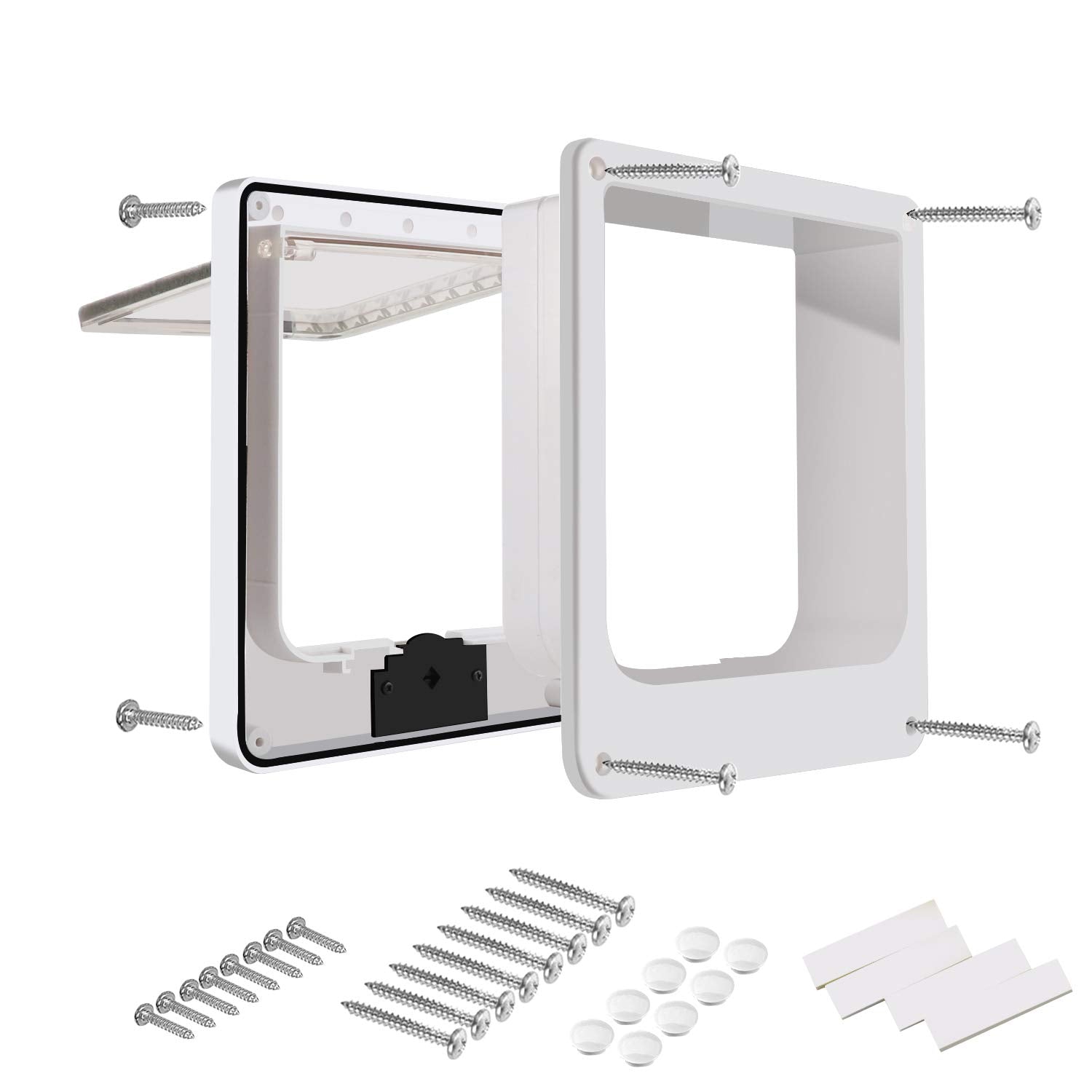 CEESC large cat door outer dimensions reveal full installation footprint