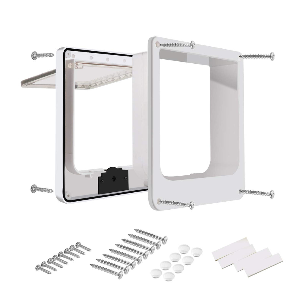 CEESC large cat door outer dimensions reveal full installation footprint
