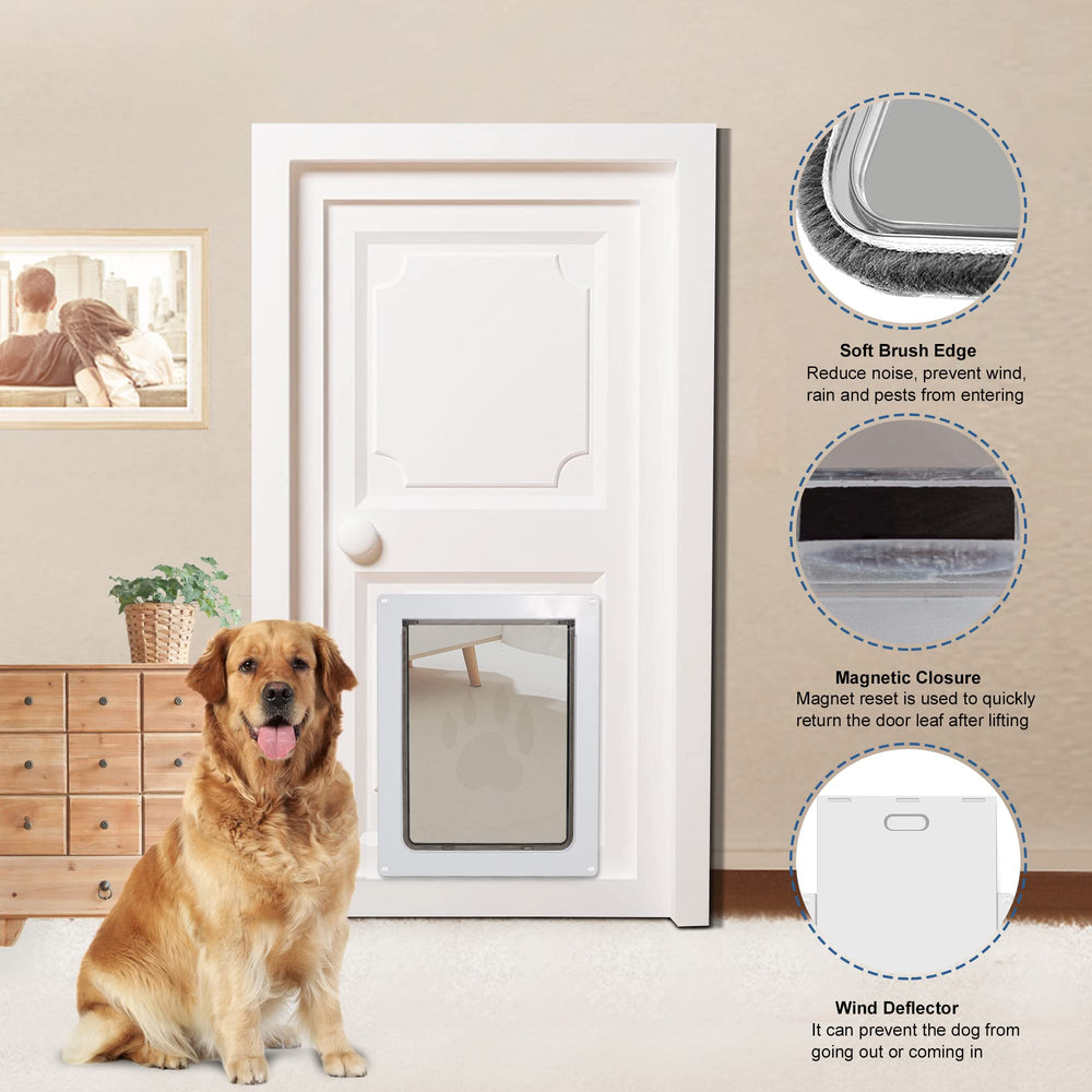 CEESC large dog door supports pets up to 100 pounds