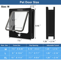 CEESC door with low-noise brush strip reduces wind and rain intrusion