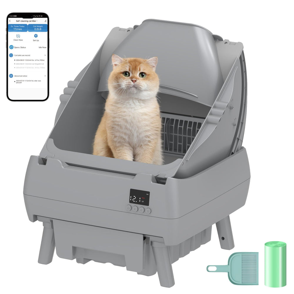 Cegimus automatic litter box app control enables remote monitoring and cycle management.