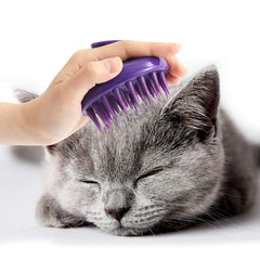 CeleMoon cat brush with soft rubber pins for gentle grooming and massage
