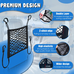 CEMZENFIX dog car net barrier stretchable mesh demonstrates flexible fit across sedans, SUVs, and trucks.