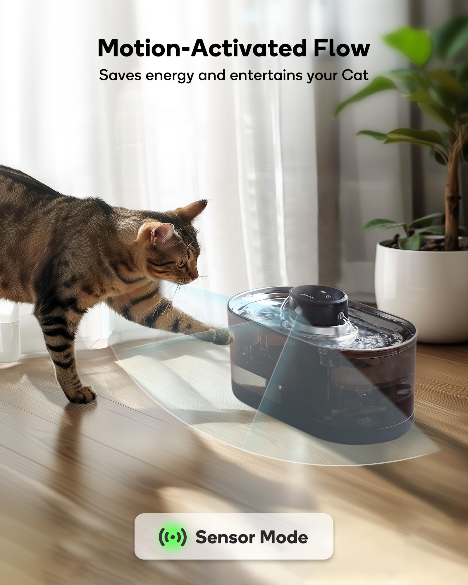 CENGCEN cordless fountain battery-powered portability for flexible setup