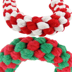 Cenme Candy Cane Rope Toy adds festive Christmas decoration for pet-friendly celebrations