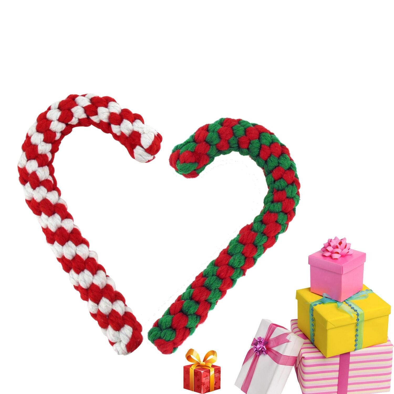 Cenme Candy Cane Rope Toy supports training and bonding through interactive play